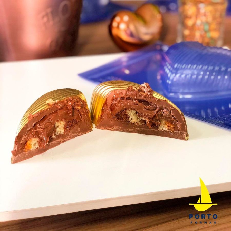 Striped Heart Chocolate Mould