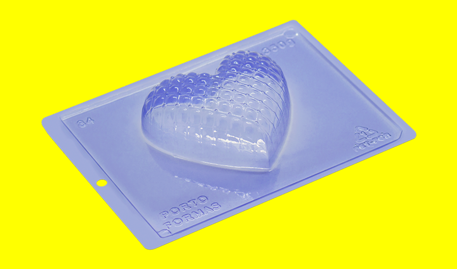 Matelasse Heart Chocolate Mould