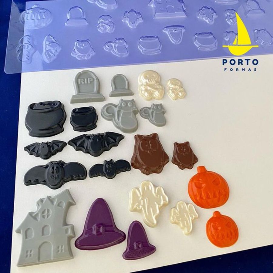 HALLOWEEN APPLIQUES CHOCOLATE MOULD