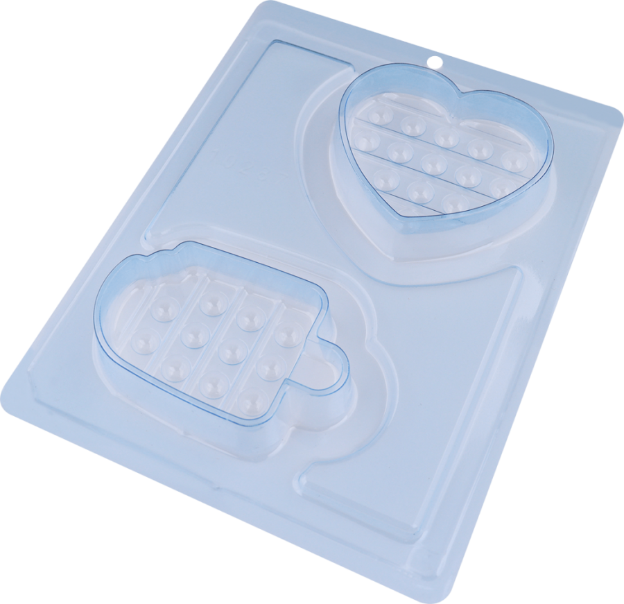 Pop It Ice Cream and Heart Chocolate Mould