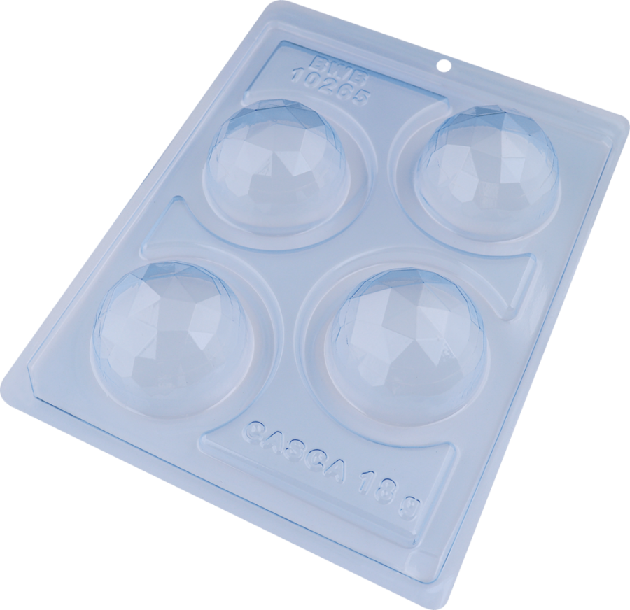 Geometric Cut 60mm Sphere Chocolate mould