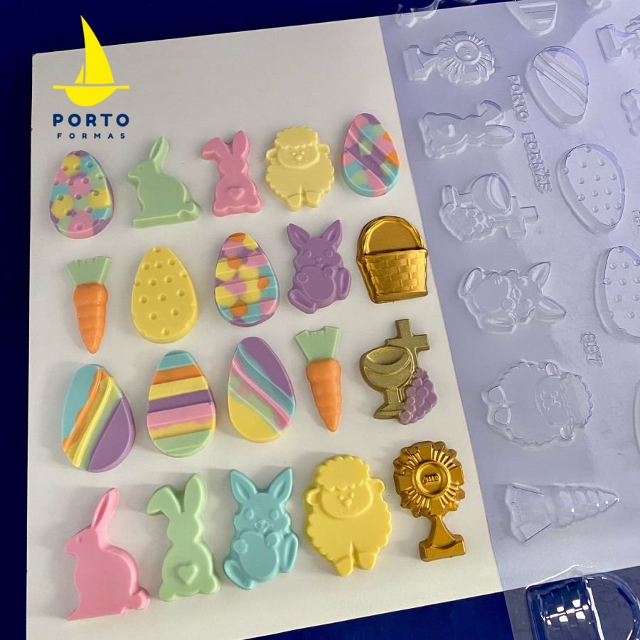 Easter Appliqués Tablet Chocolate Mould