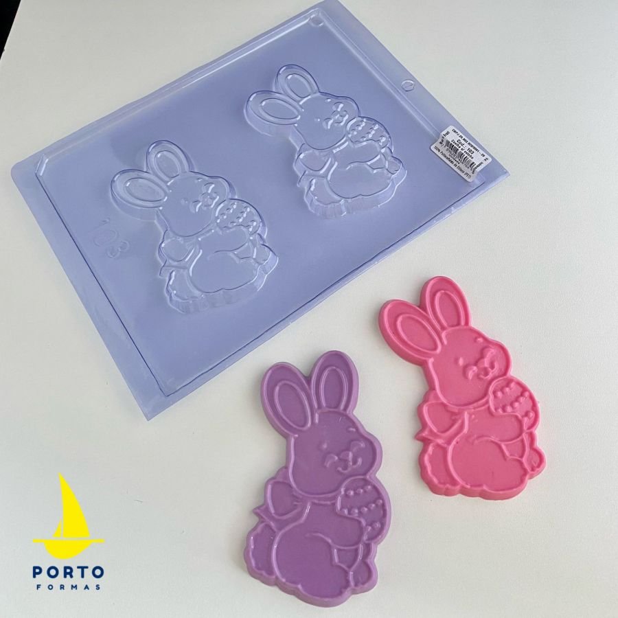 RABBIT WITH EGG CHOCOLATE MOULD