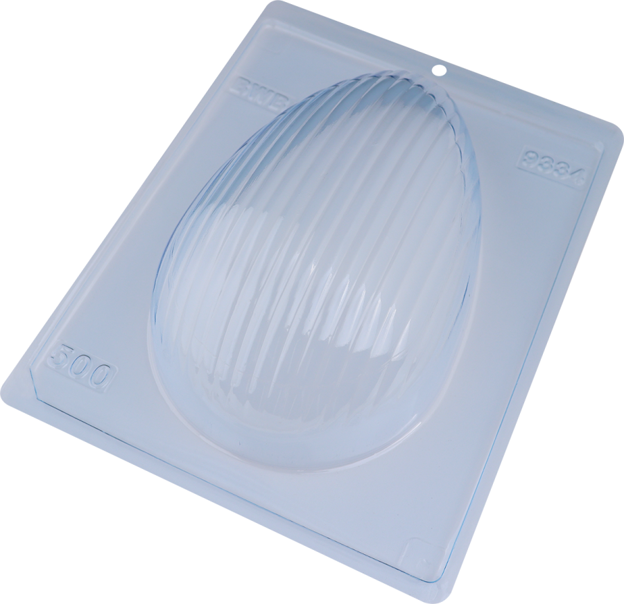 Textured Easter Egg Chocolate Mould - Waves 500g