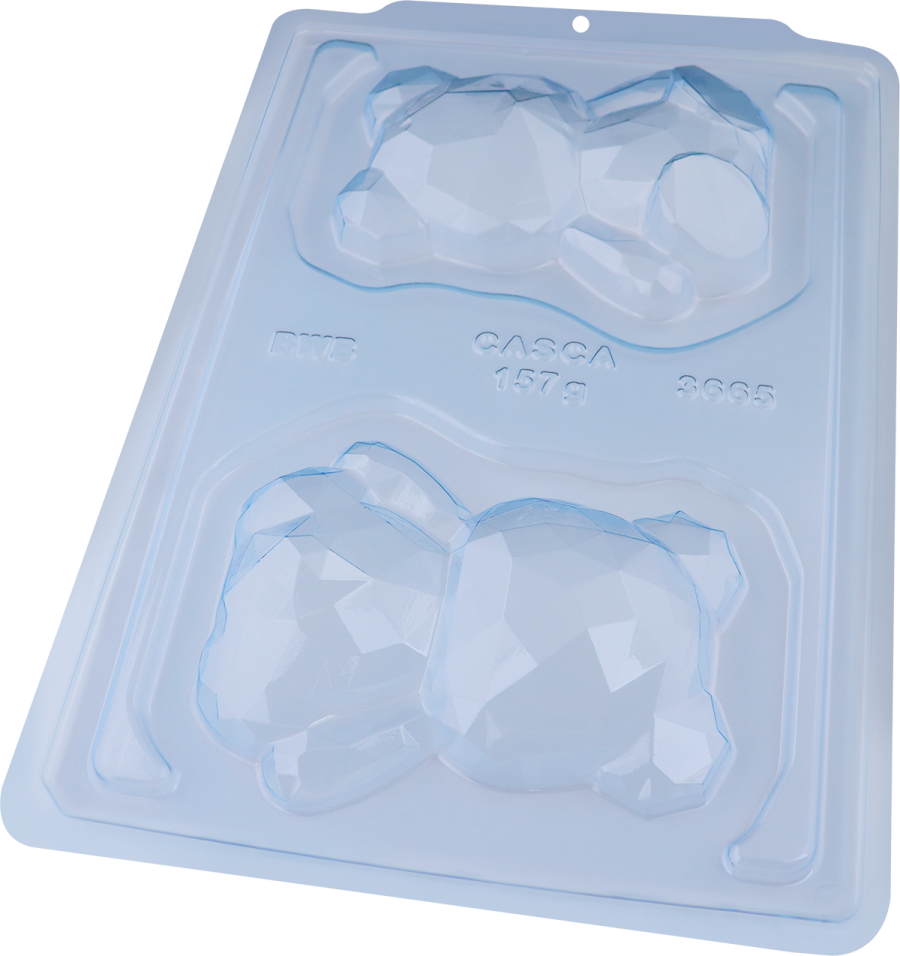 GEOMETRIC SEATED BEAR CHOCOLATE MOULD