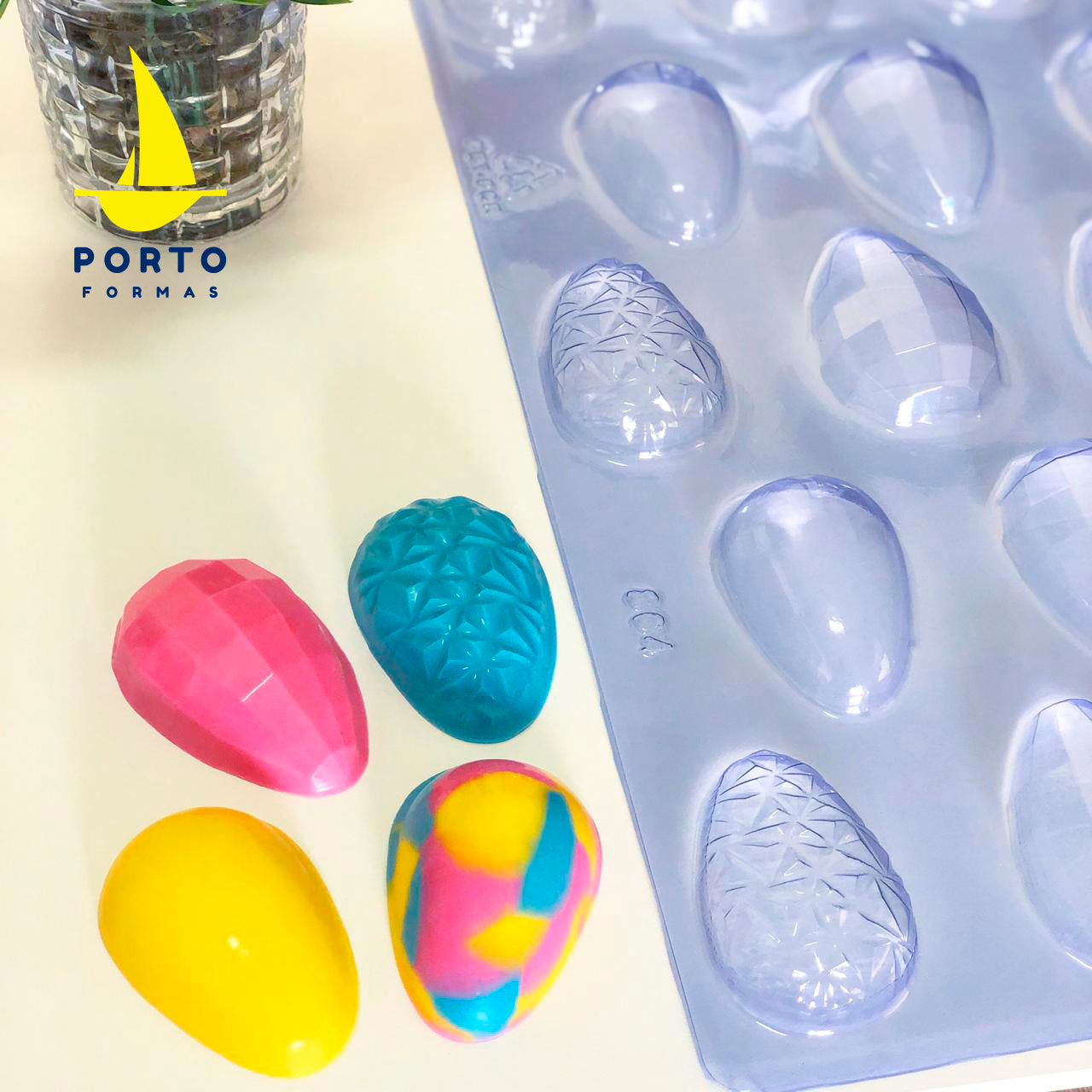 3 in 1 Small Easter Eggs (50g) Chocolate Sheet Mould