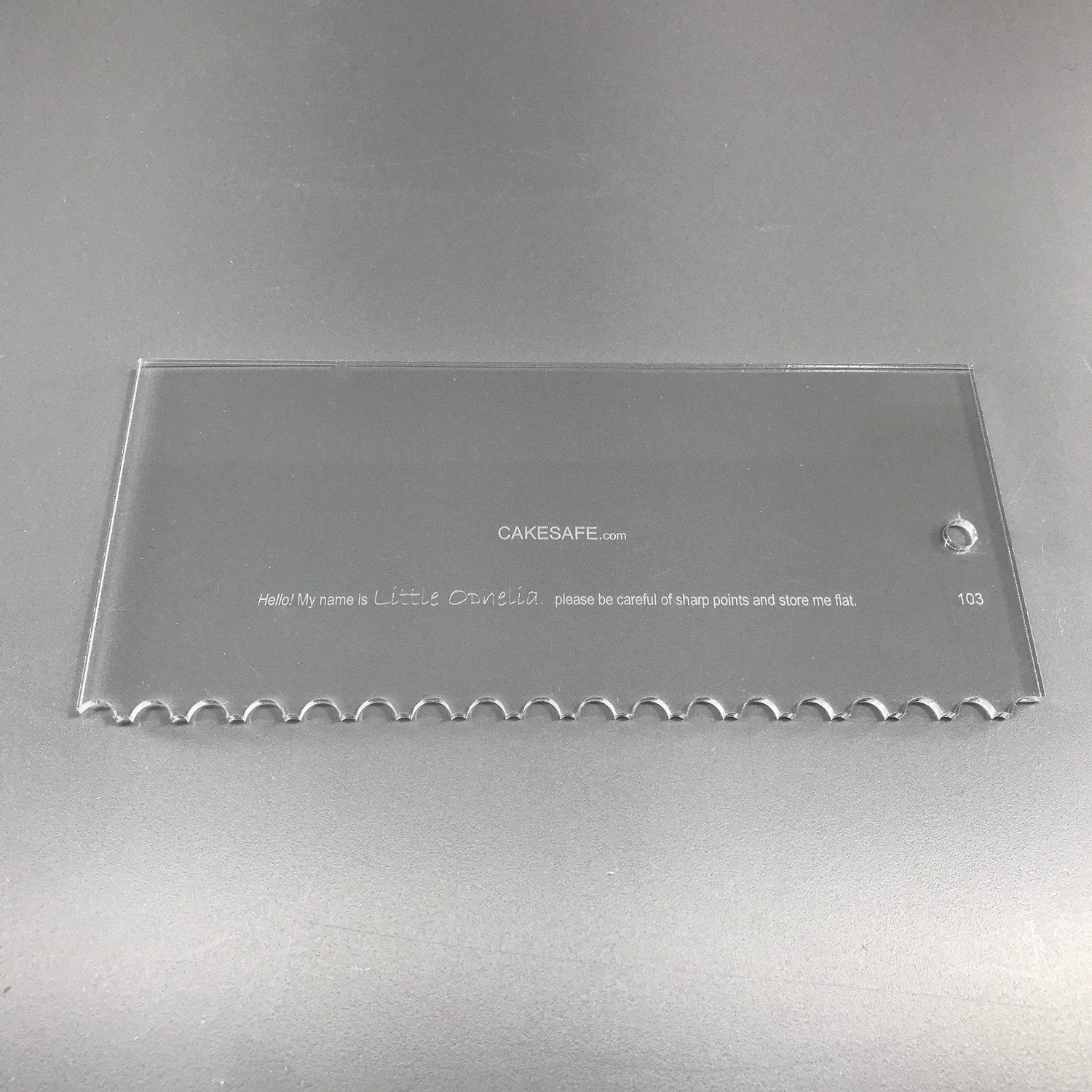 Little Ophelia - 8 inch Tall - CakeSafe Cake Combs