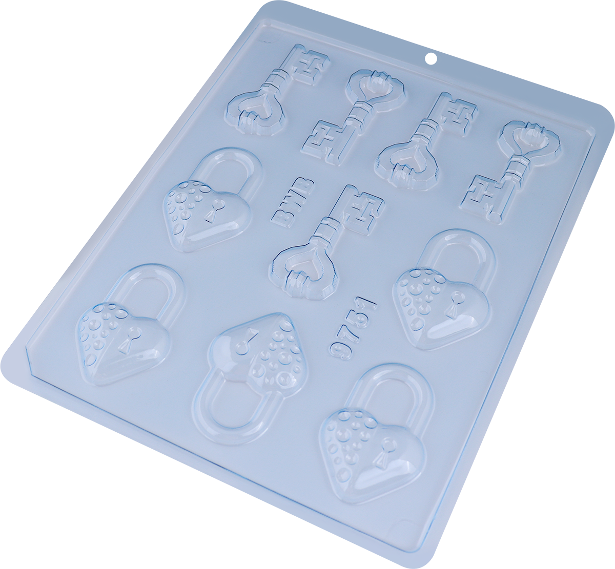 HEART KEY AND PADLOCK CHOCOLATE MOULD
