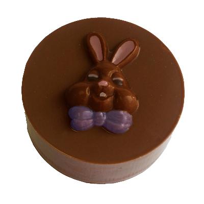 CHUBBY BUNNY ROUND SANDWICH COOKIE CHOCOLATE MOULD