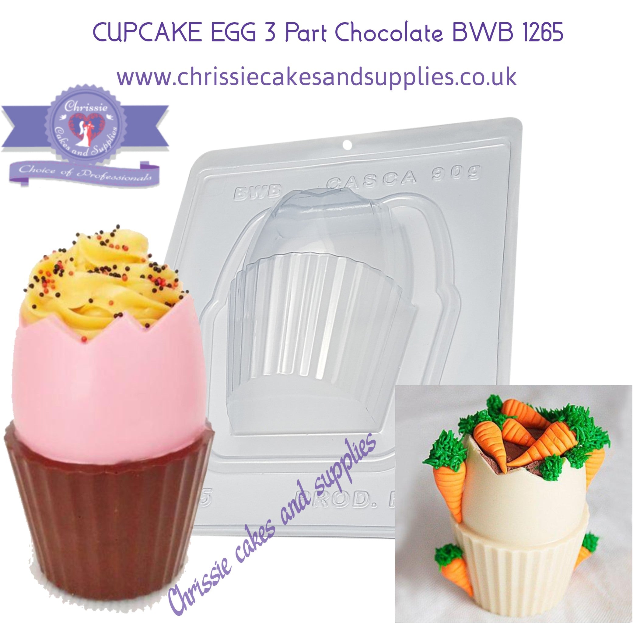 Bwb easter egg 3 part chocolate mould