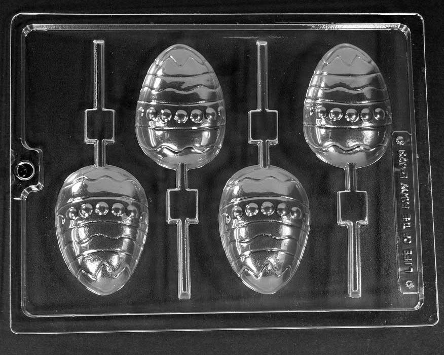 DECORATED EGG LOLLY CHOCOLATE MOULD