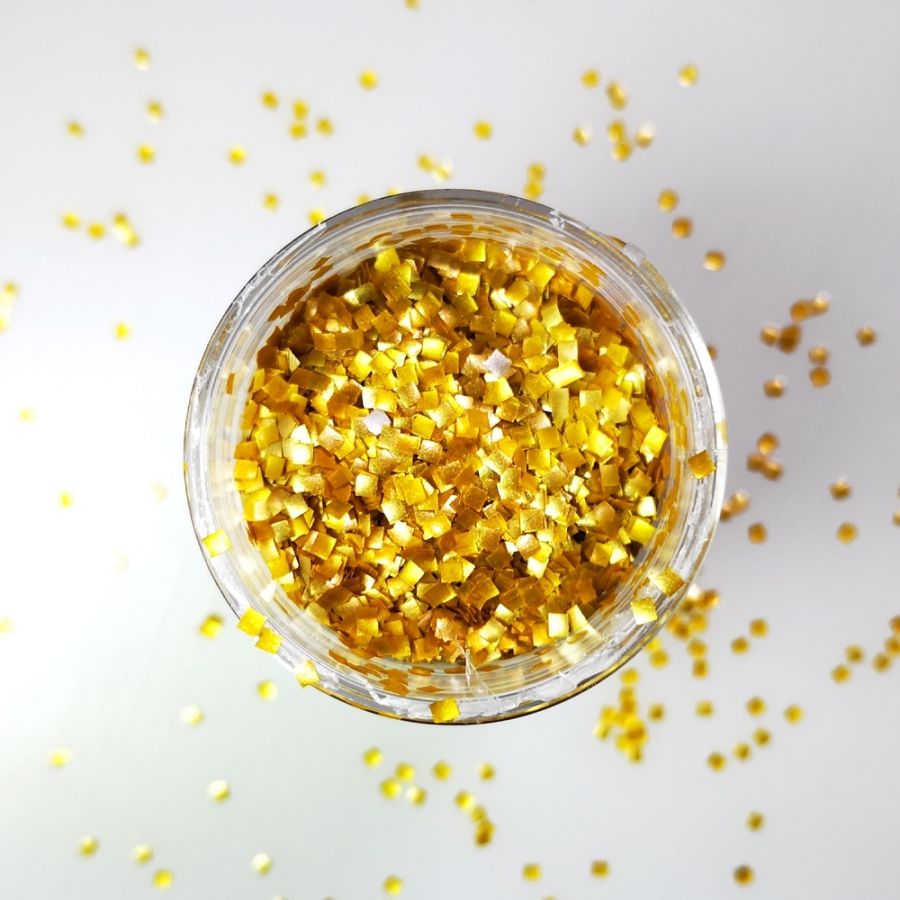 GOLD Edible Glitter Squares