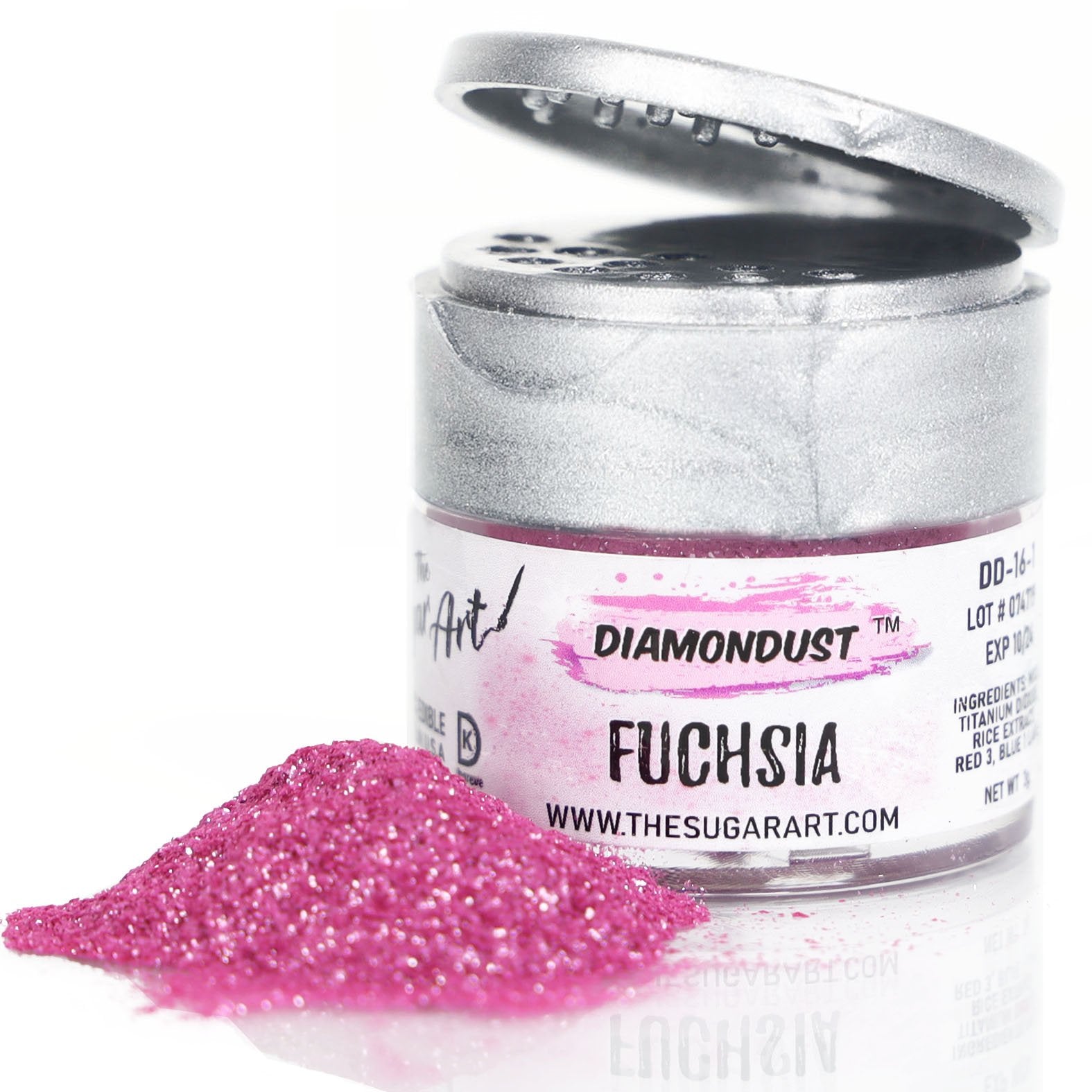 Fuchsia DiamonDust Edible Glitter