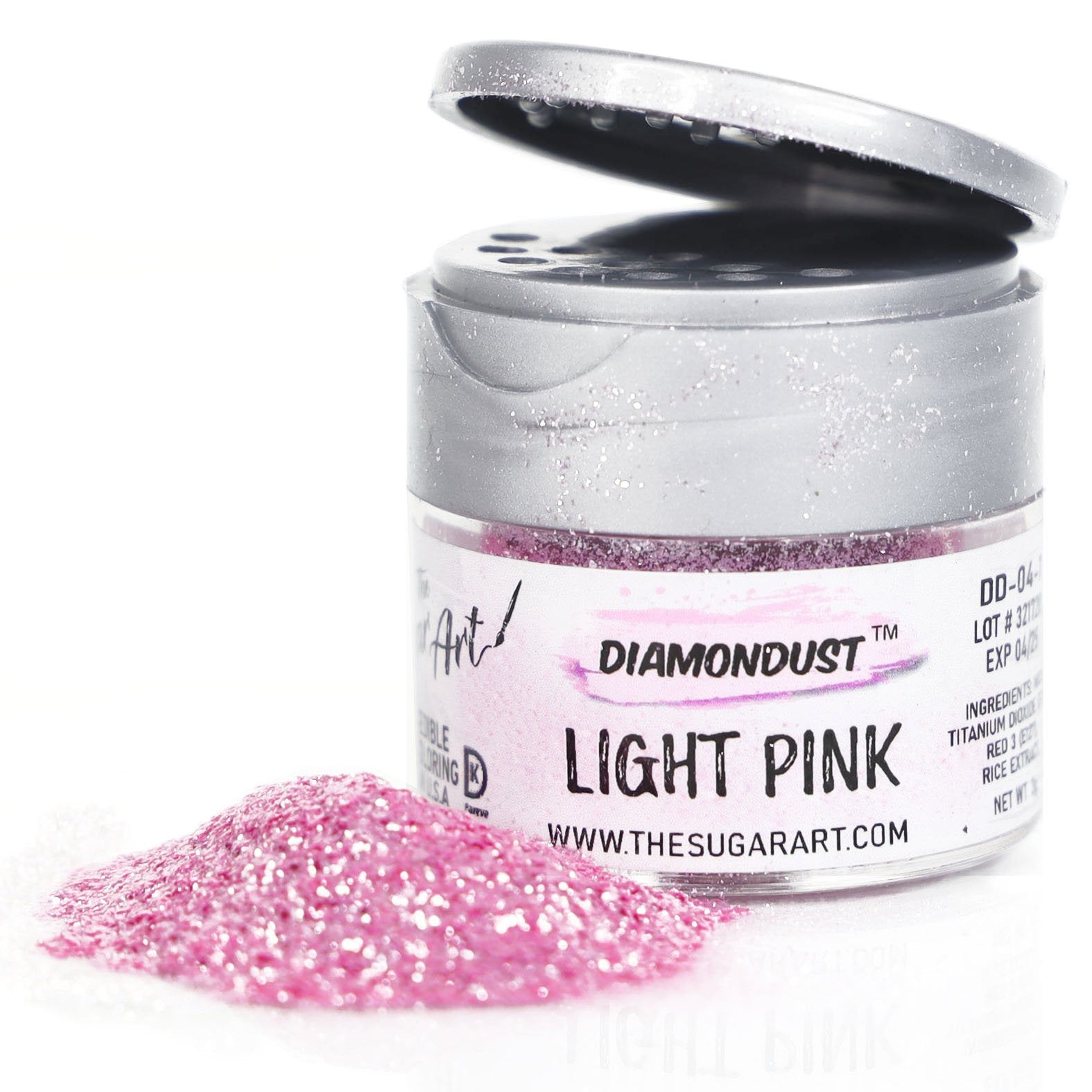 Light pink Diamondust by the The SugarArt