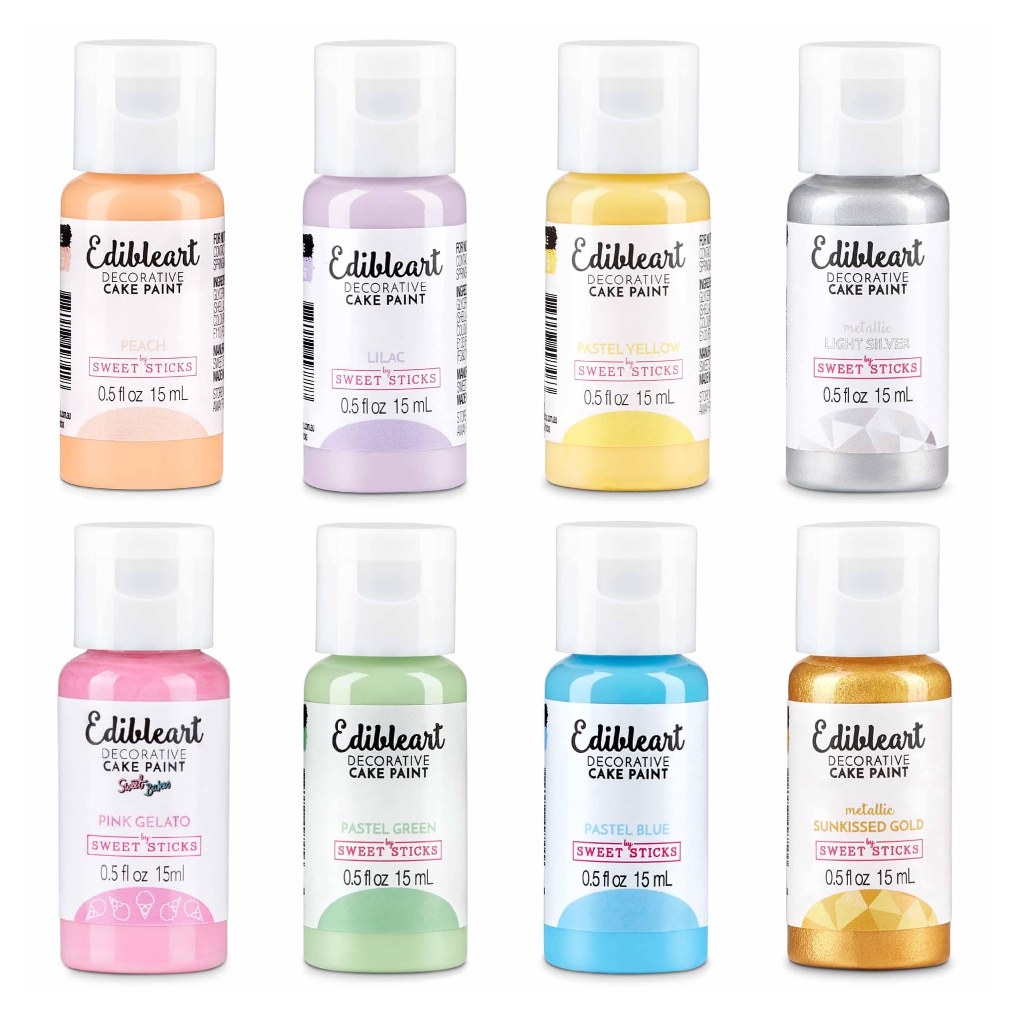 Edible Art Paint - UNICORN PACK Set - 8 pack