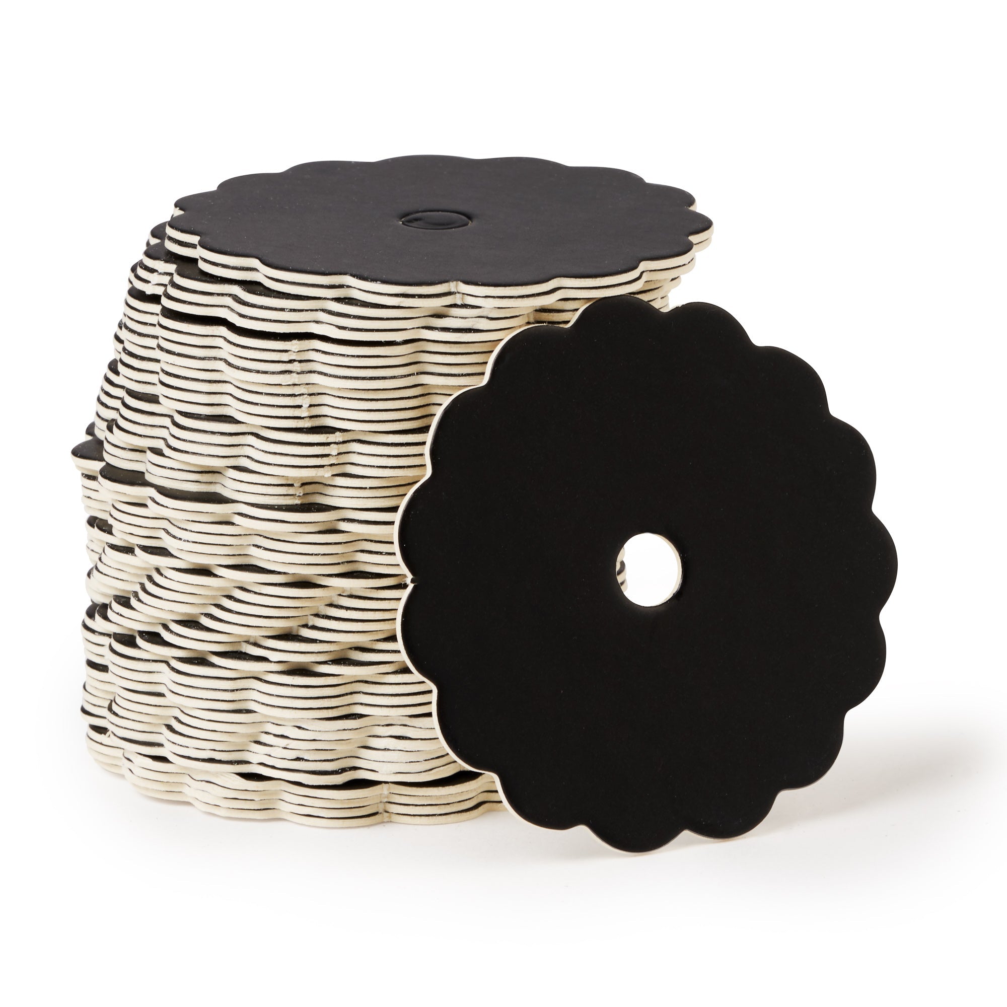 BLACK SCALLOPED EDGE CAKEPOP BOARDS
