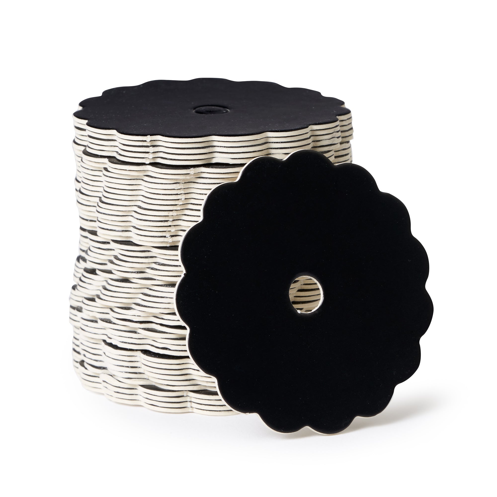 BLACK SCALLOPED EDGE CAKEPOP BOARDS