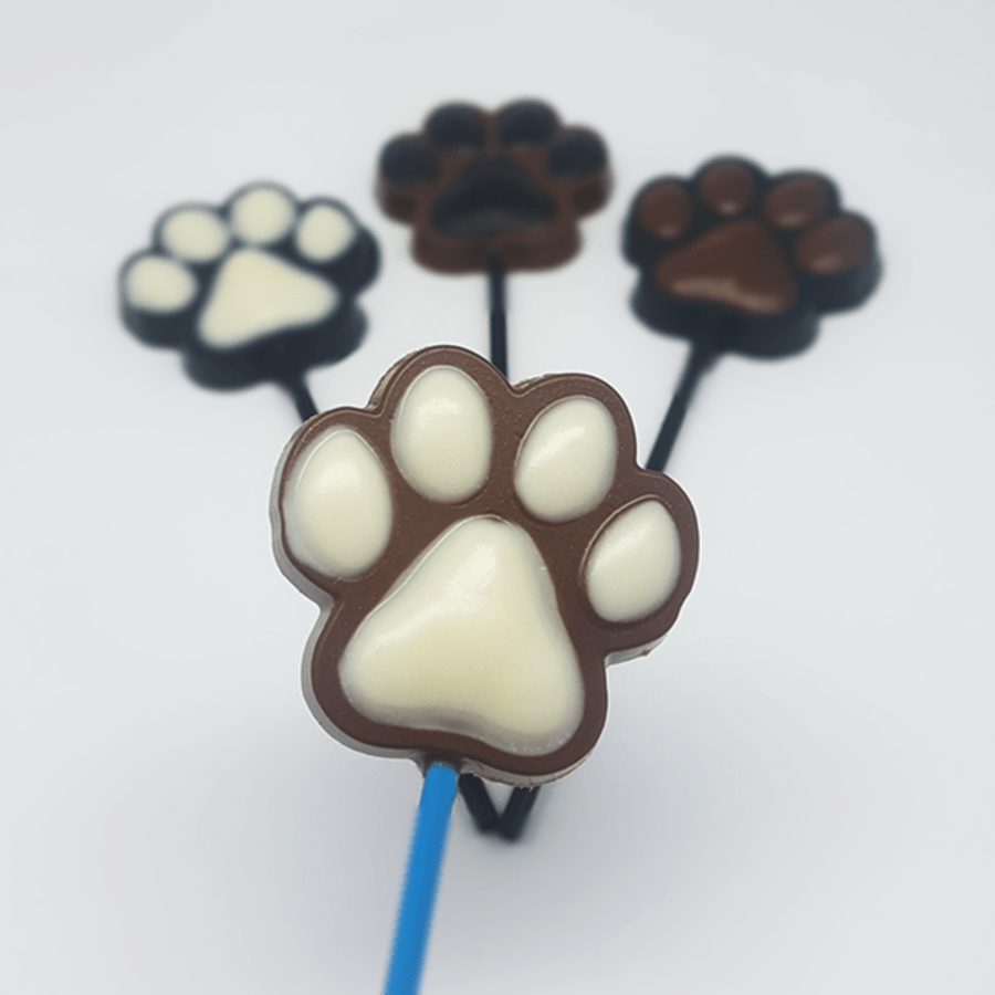 dog paws chocolate mould