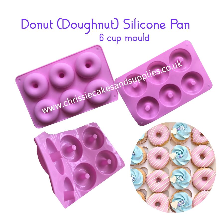 Donut - 6 Cup Silicone Mould