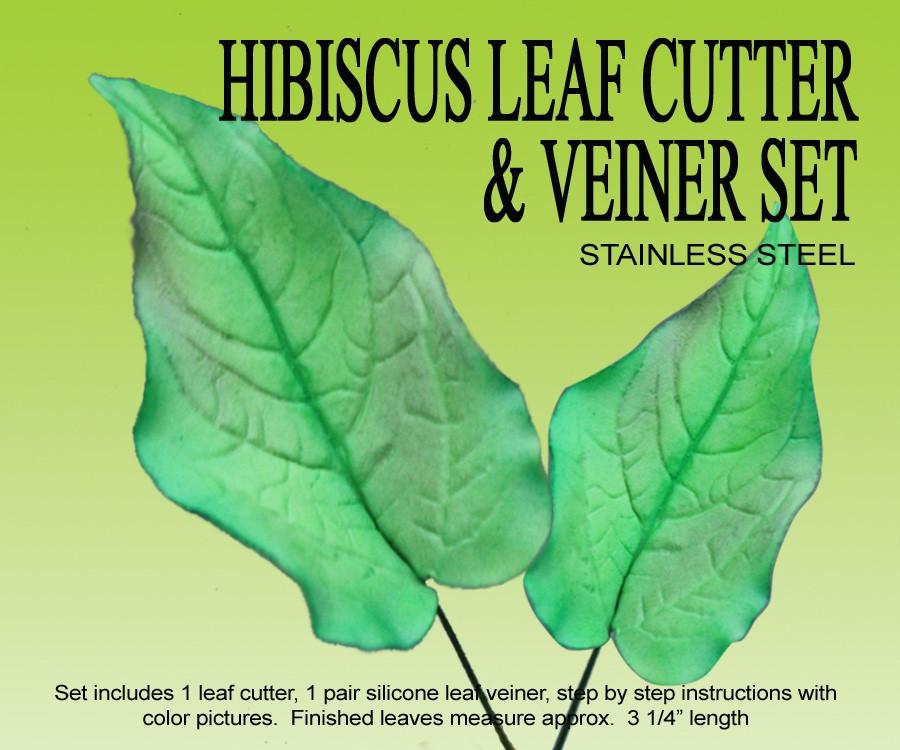 Hibiscus Leaf Cutter & Veiner Set