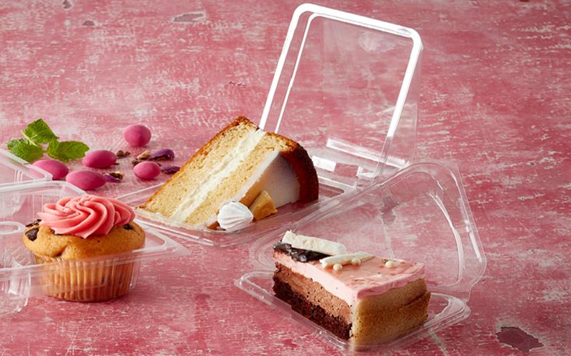 Clear Cake Slice Box