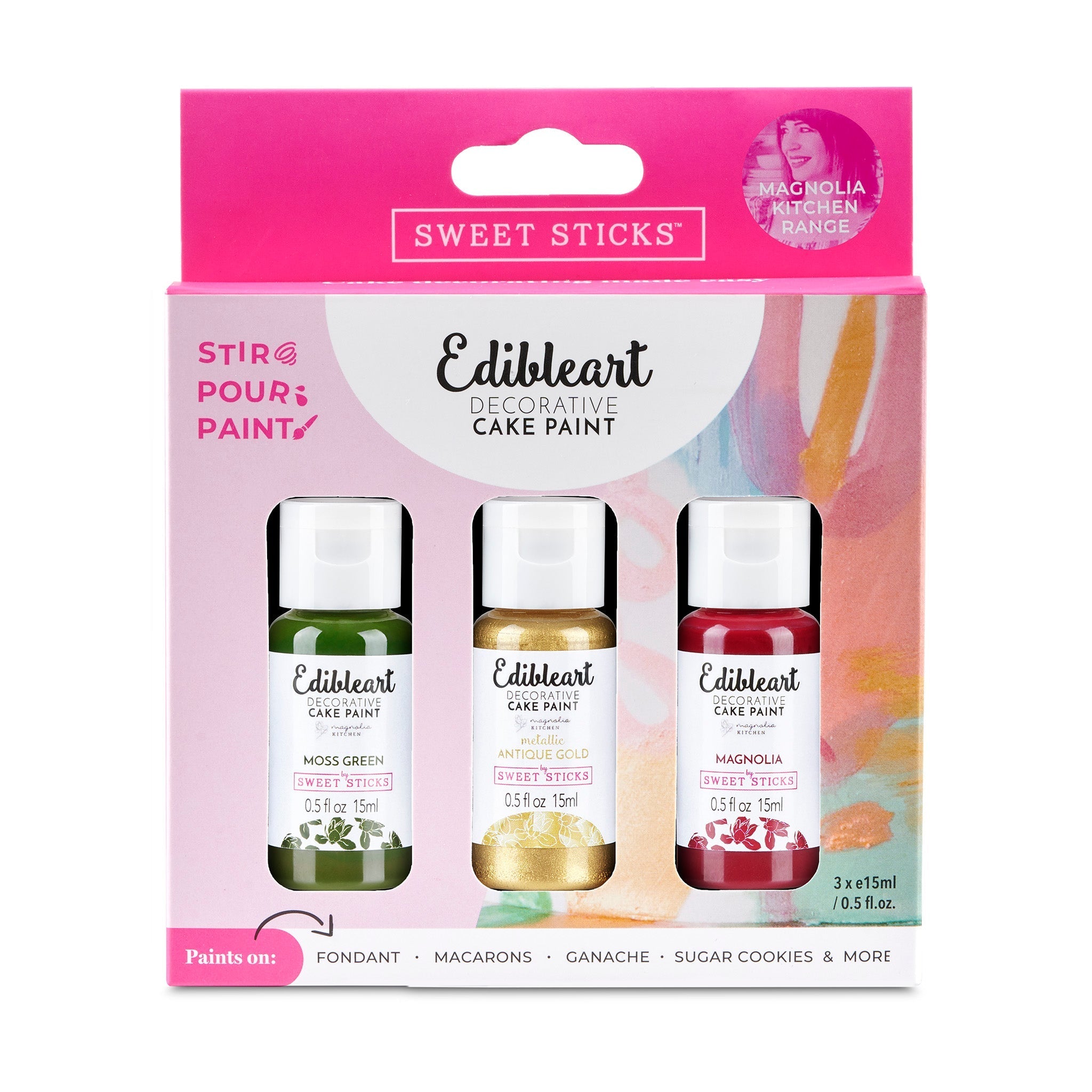 Edible Art Paint - MAGNOLIA KITCHEN - 3 pack