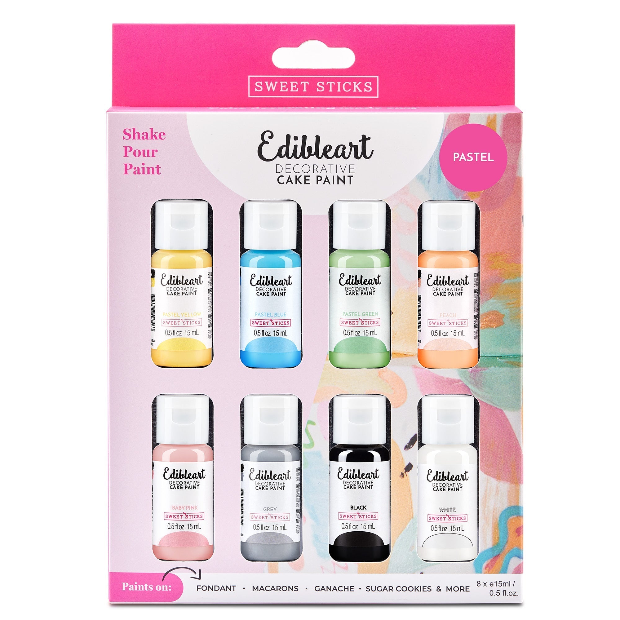 Edible Art Paint - Pastel Set - 8 pack