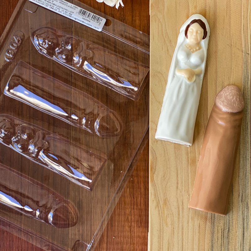 BRIDE AND FRONT PENIS CHOCOLATE MOULD BWB 904