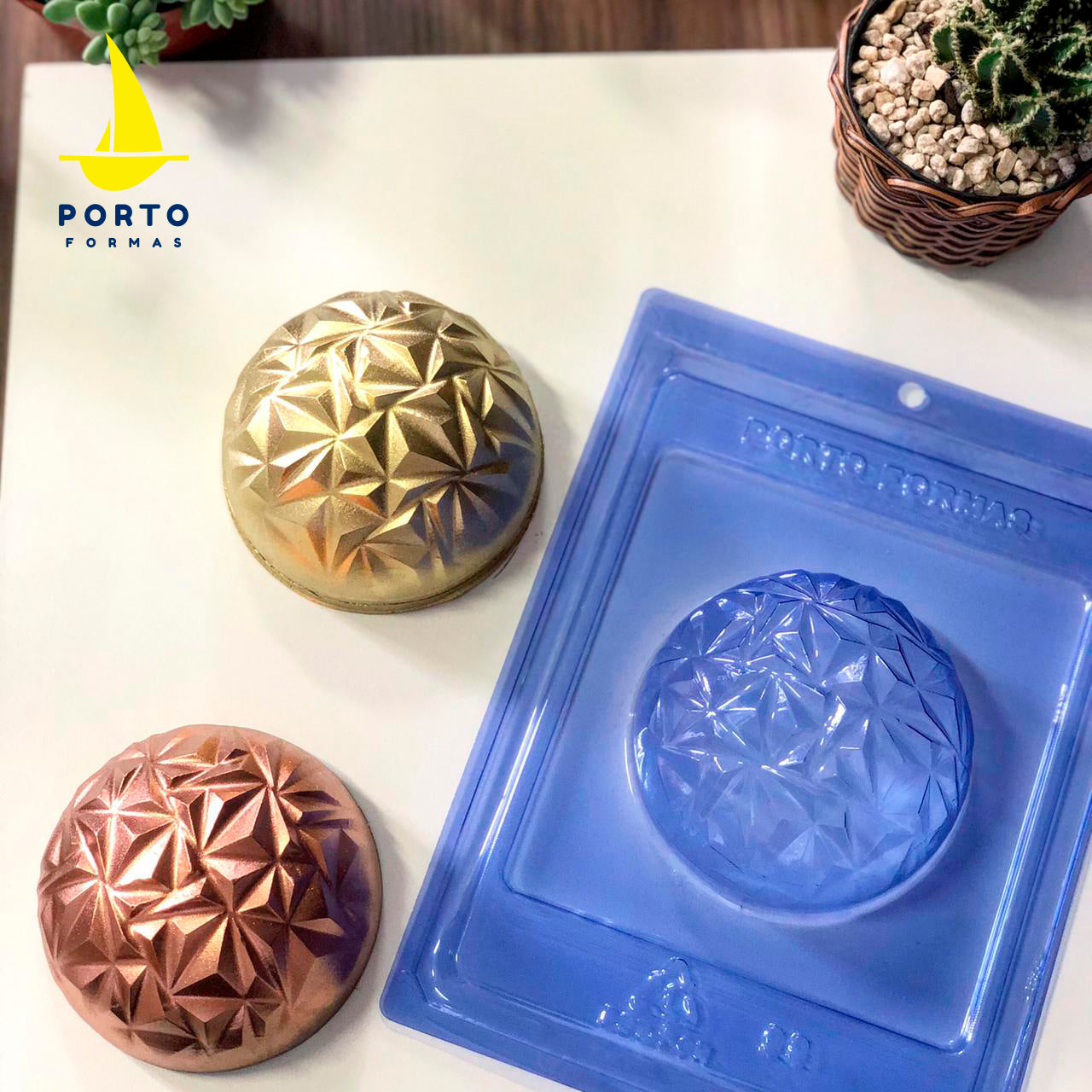 Geometric Sphere Dome Chocolate Mould
