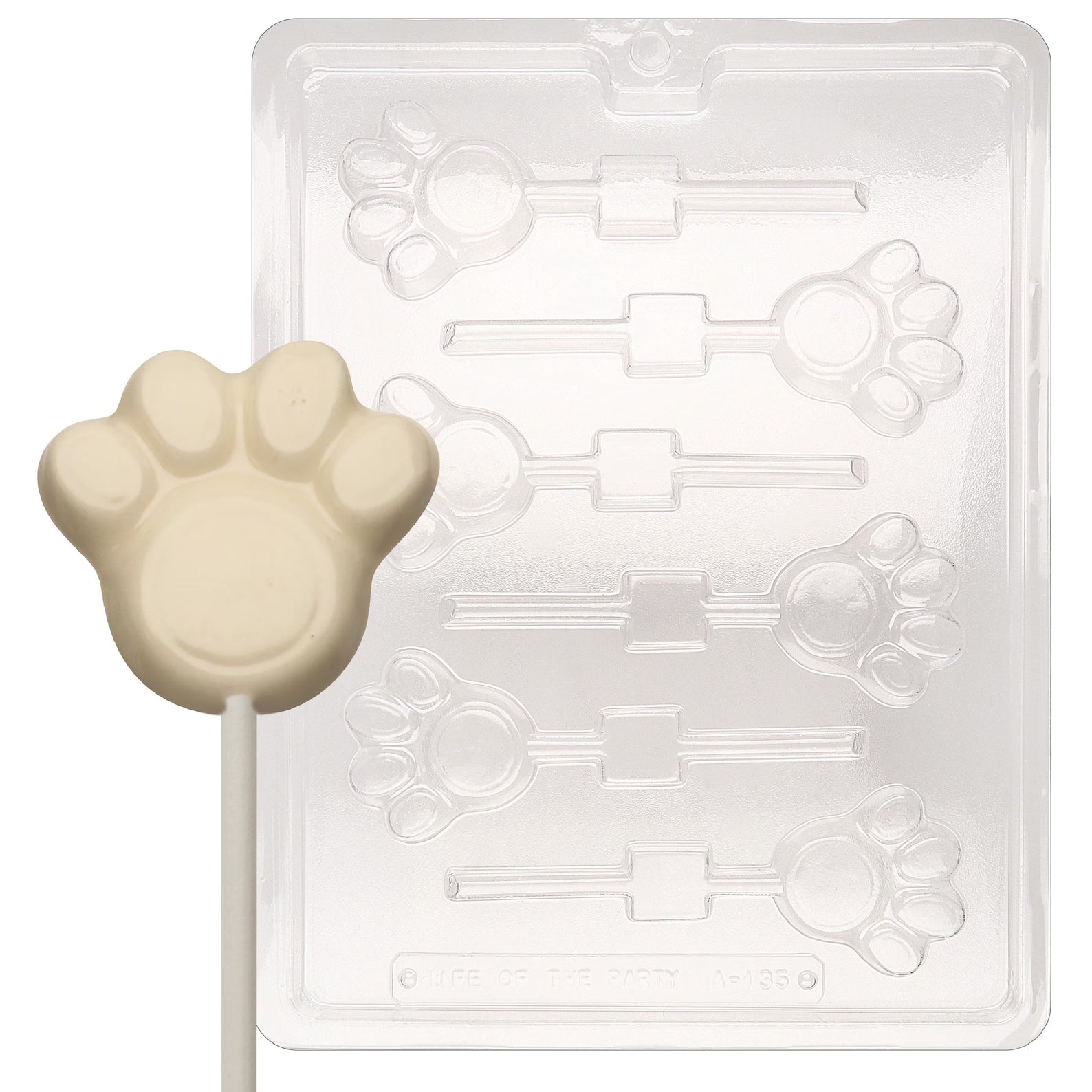 Paw Print Lollipop Sucker Chocolate Candy Mould