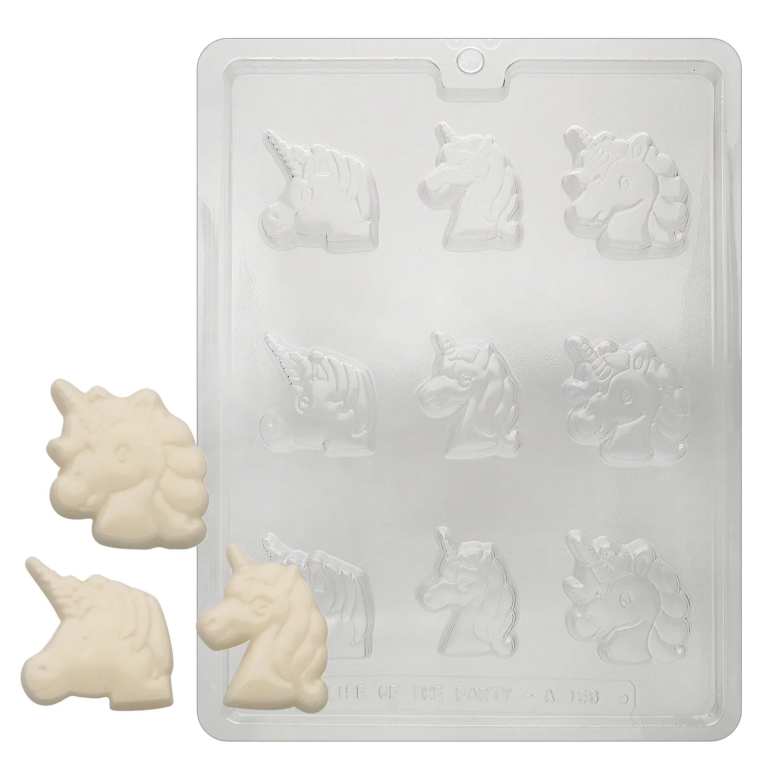 Small Unicorn Faces Chocolate Mould