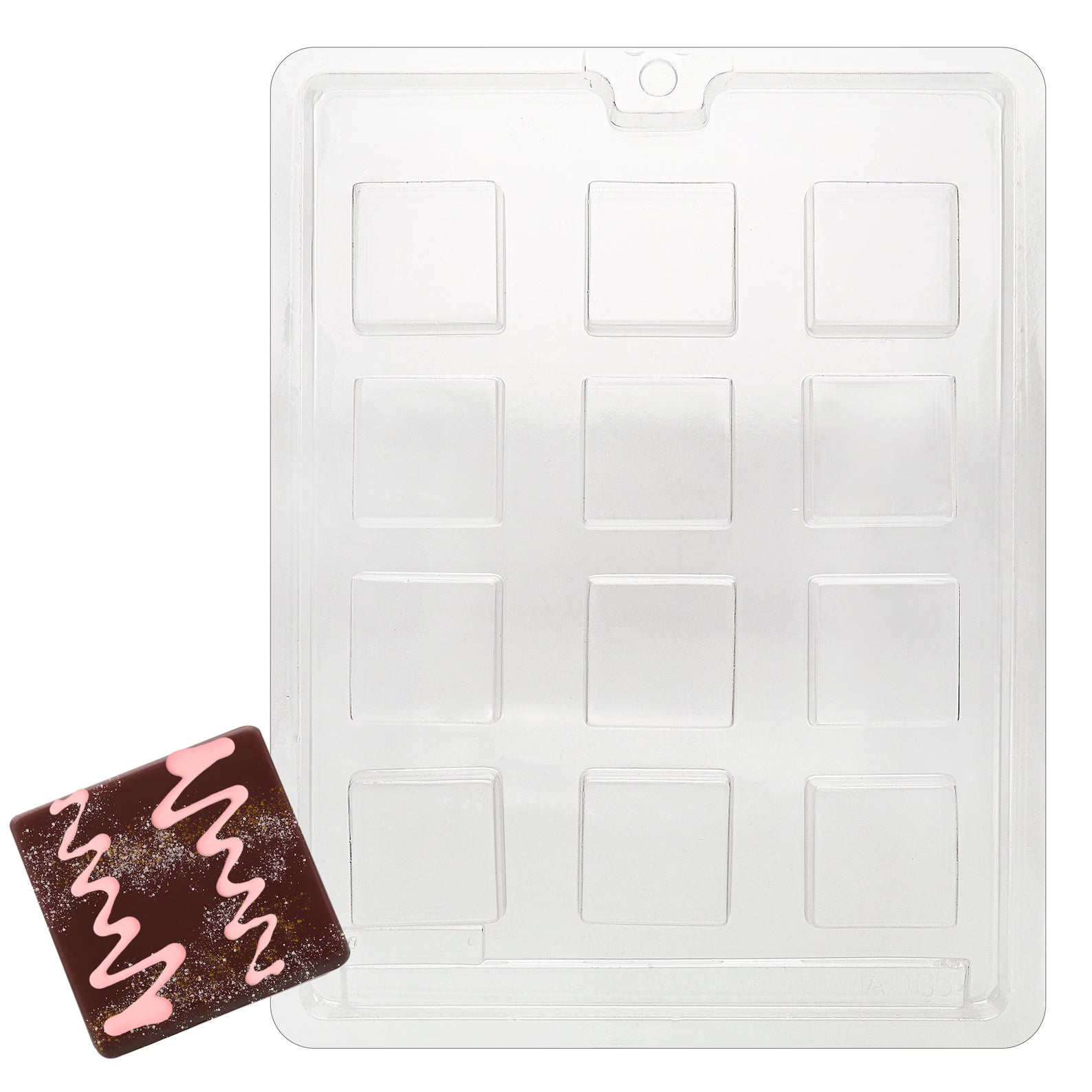 PLAIN SQUARE MINTS CHOCOLATE MOULD