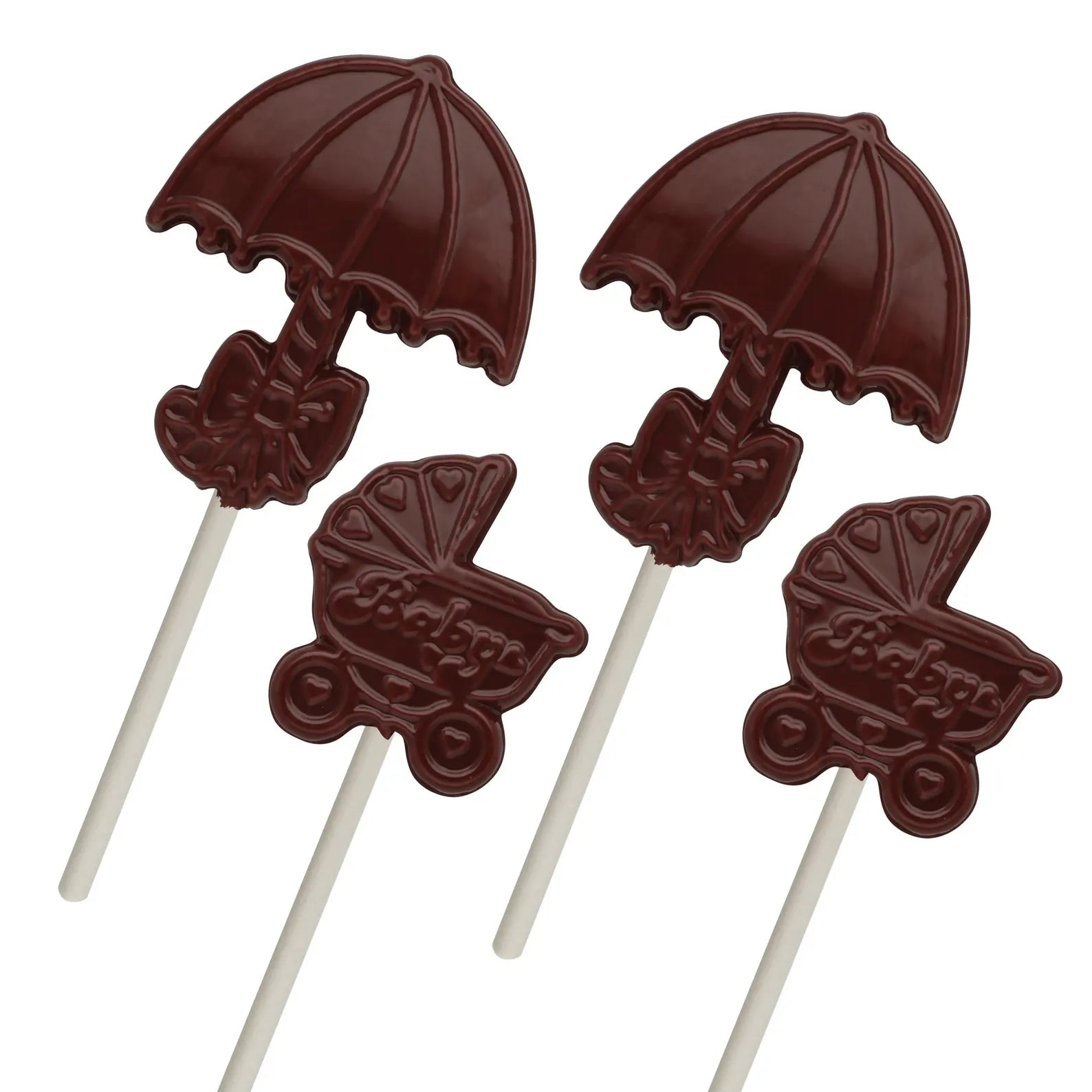 CARRIAGE AND UMBRELLA LOLLIE CHOCOLATE MOULD