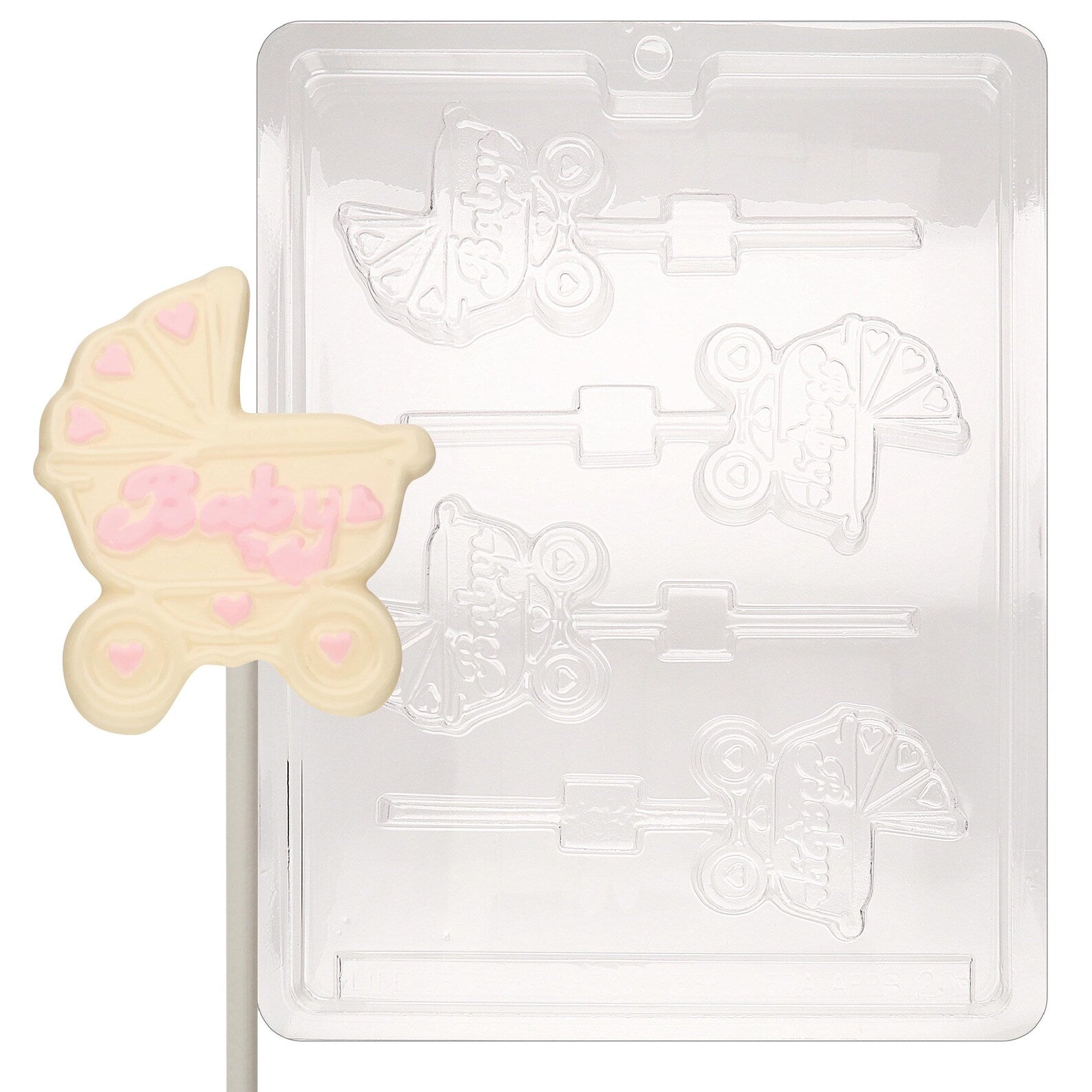 CARRIAGE/STROLLER LOLLY CHOCOLATE MOULD