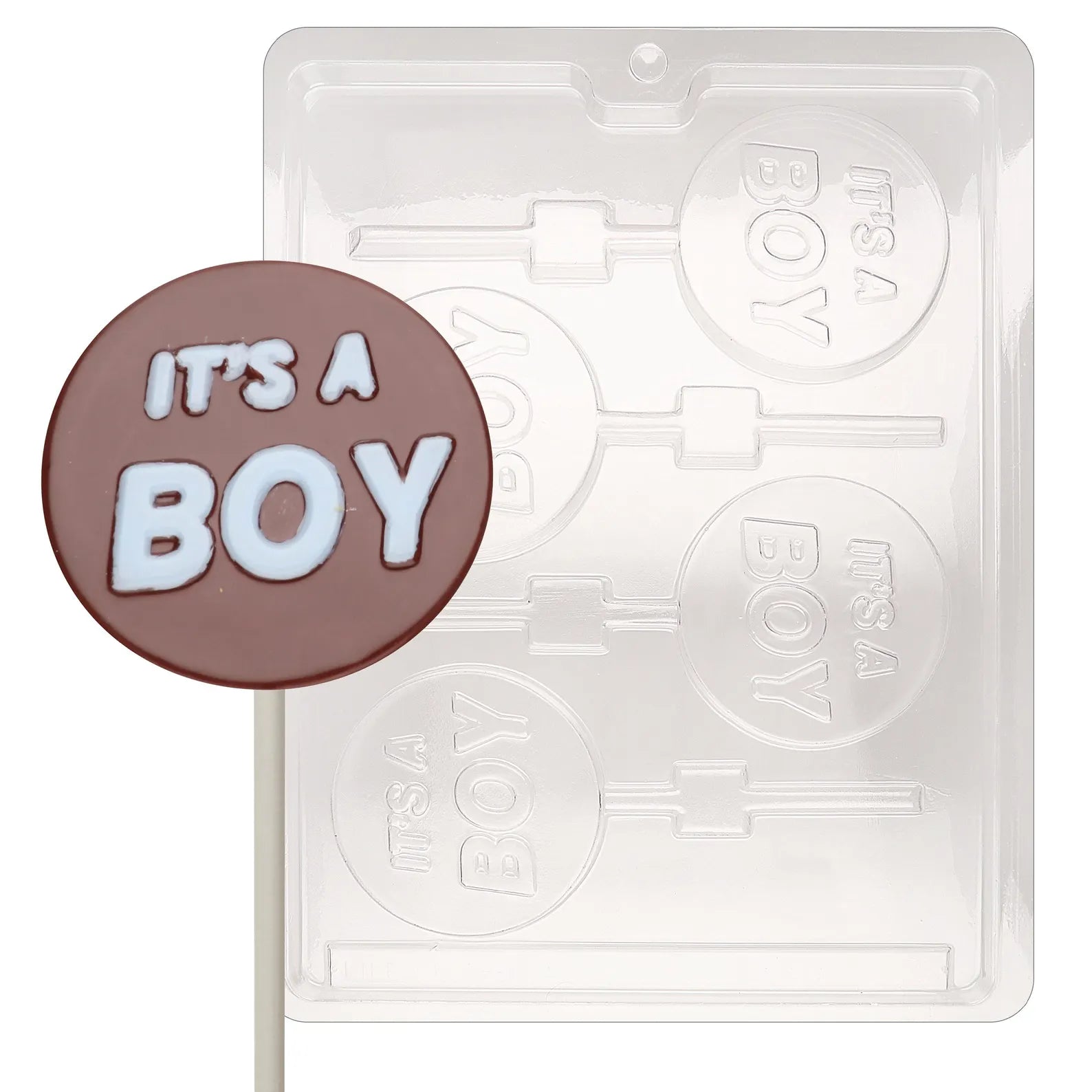 IT'S A BOY LOLLY CHOCOLATE MOULD