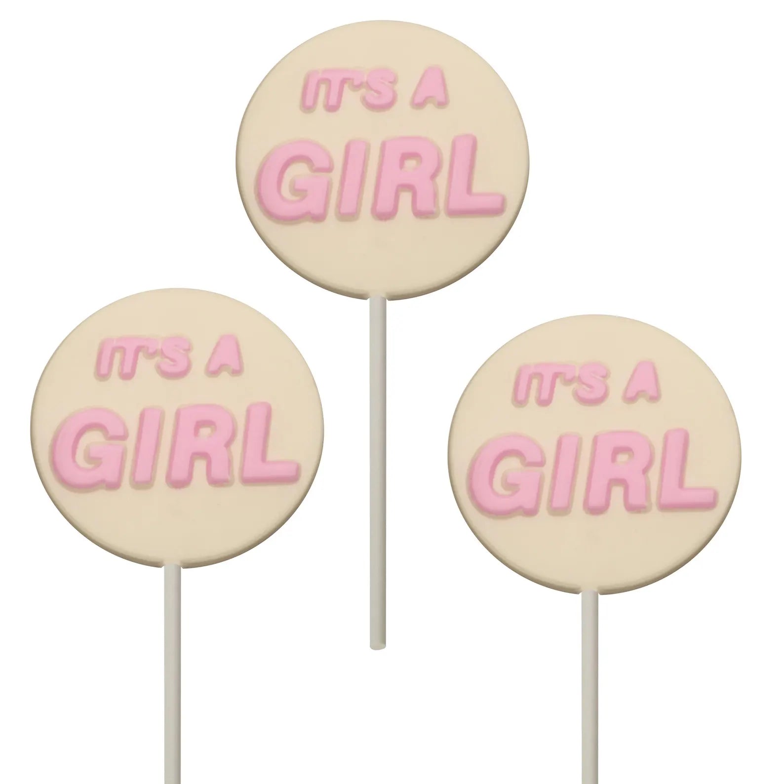 IT'S A GIRL LOLLY CHOCOLATE MOULD