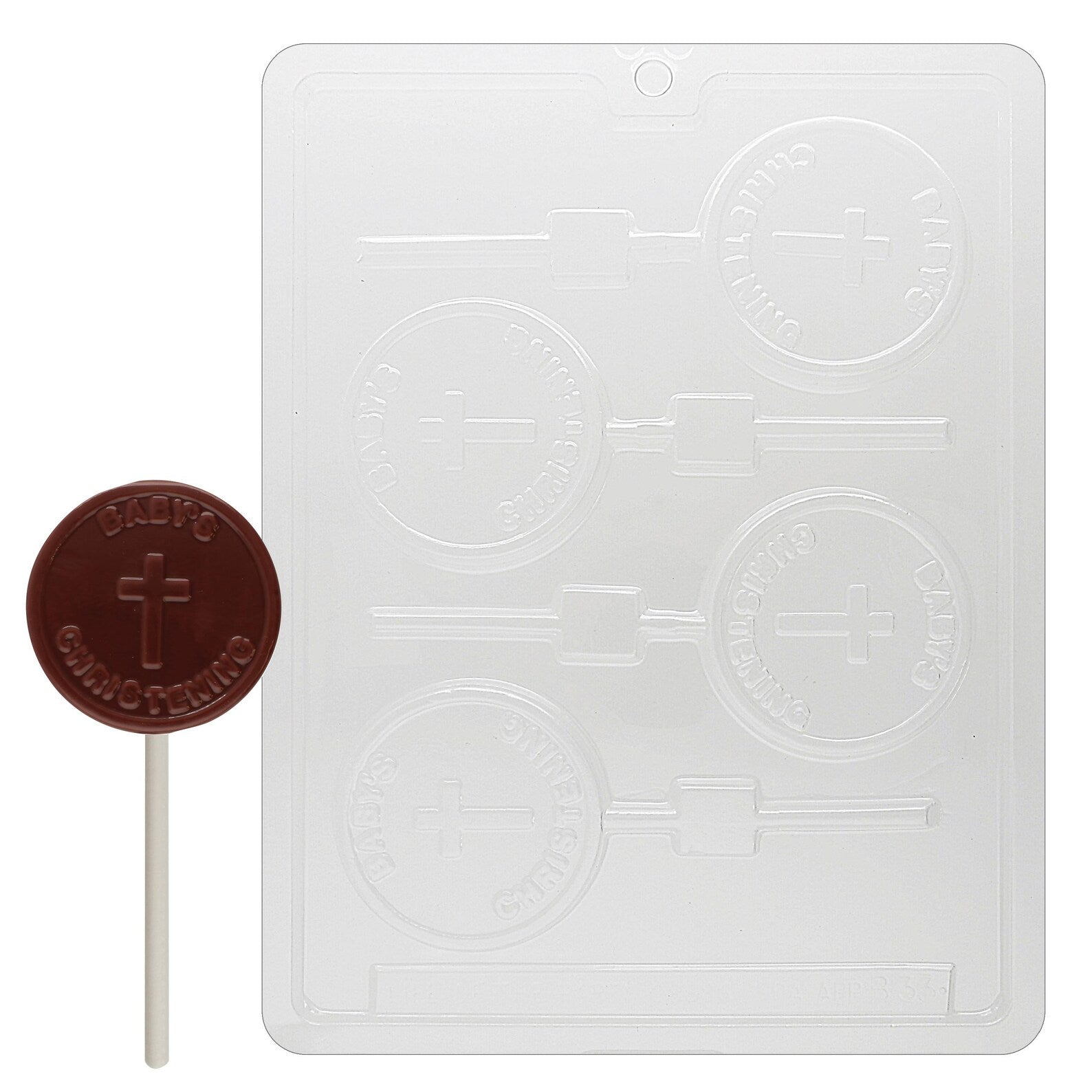 BABY'S CHRISTENING LOLLY CHOCOLATE MOULD