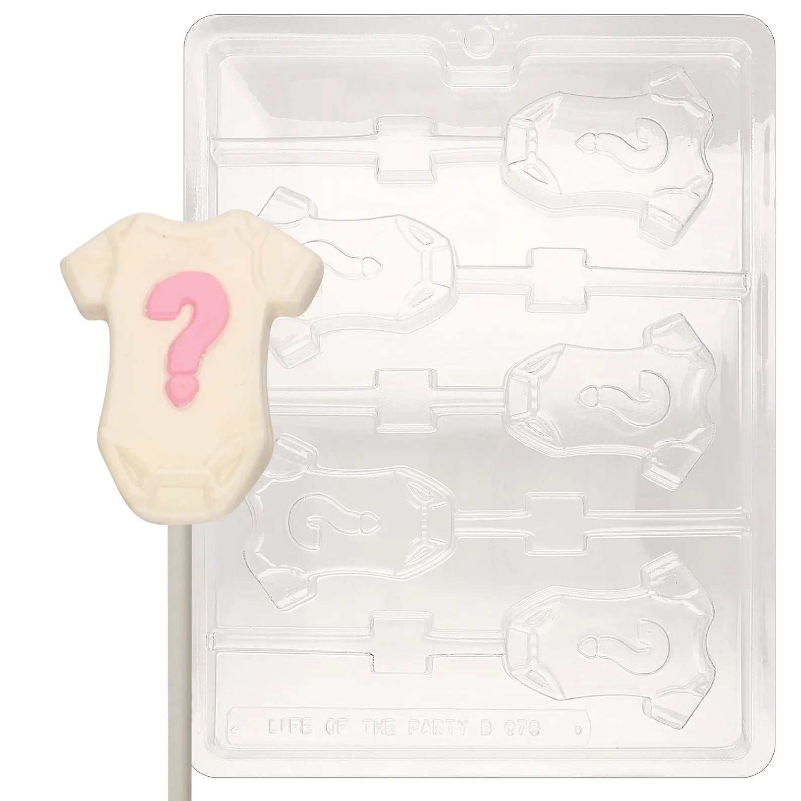 Baby Gro with question ? mark chocolate mould