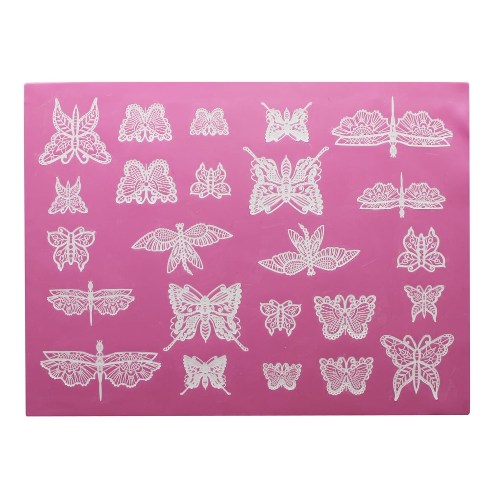 Beautiful Butterflies - 3D Large Lace Mat