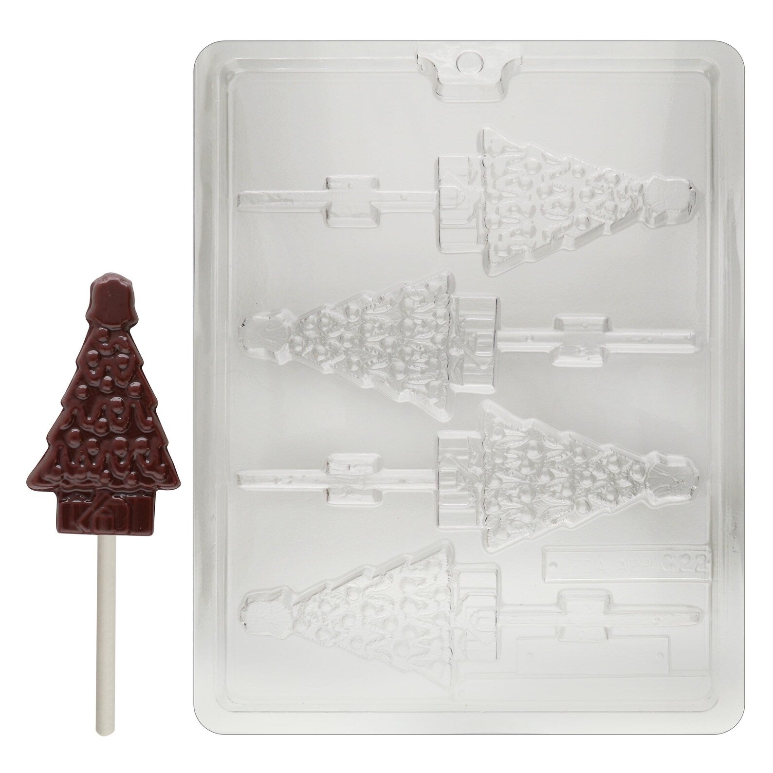 Tree with Angel Lollipop Chocolate Candy Mould