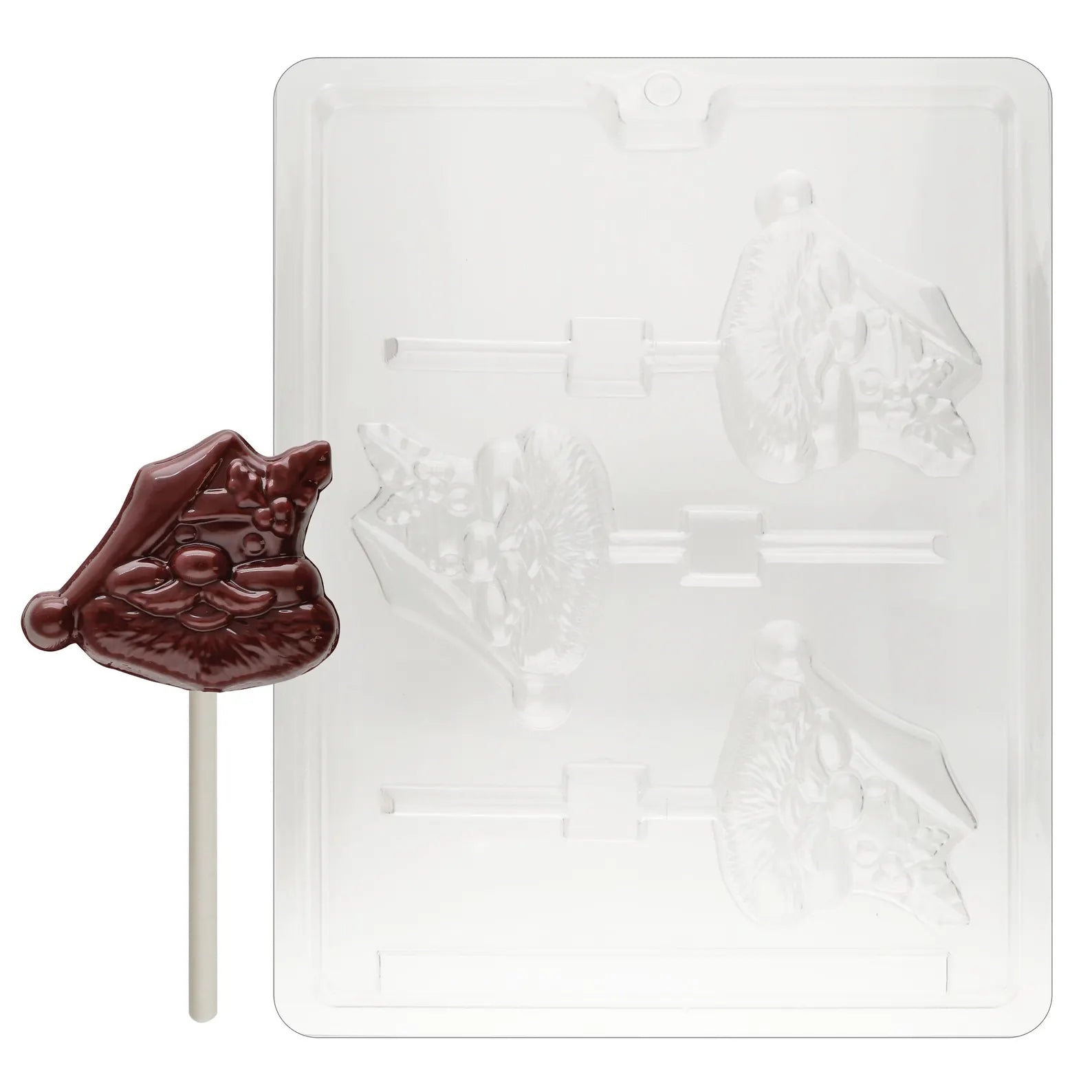 Santa Face Lollipop Chocolate Candy Mould