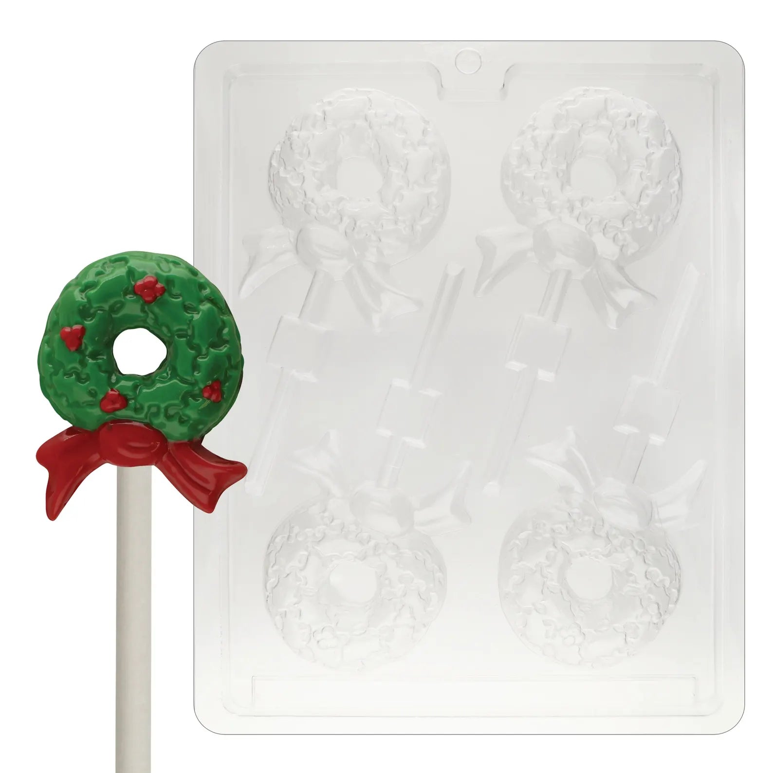 WREATH LOLLY CHOCOLATE MOULD