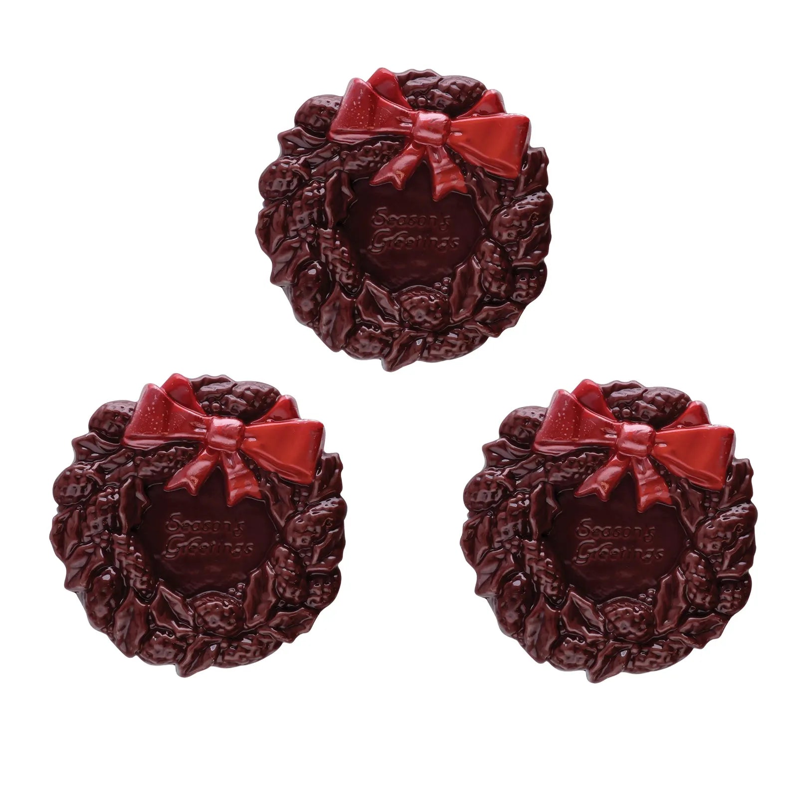 SEASONS GREETINGS WREATH CHOCOLATE MOULD