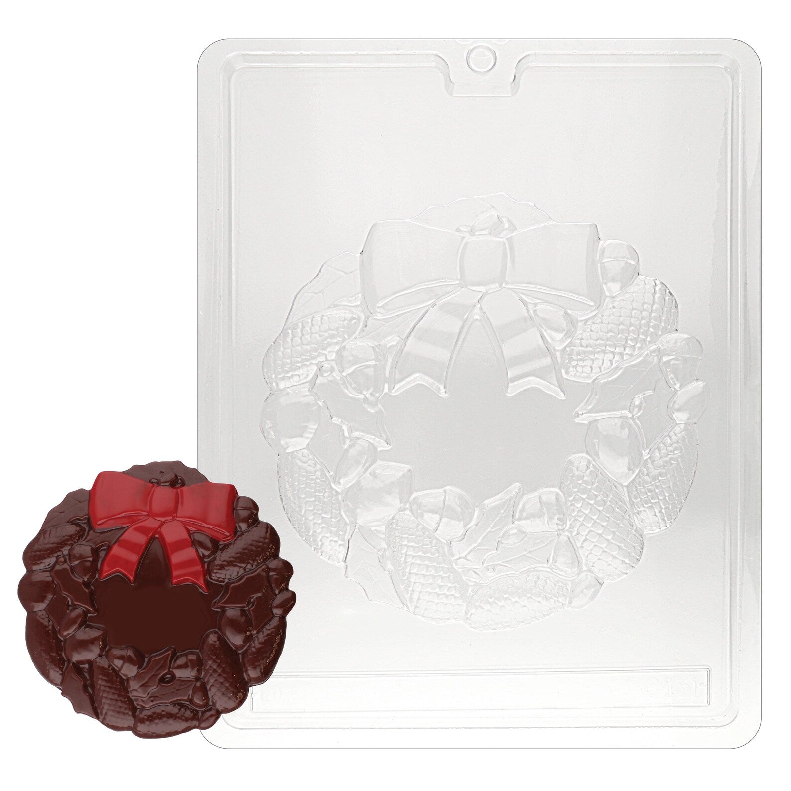 WREATH WITH HOLE POUR BOX CHOCOLATE MOULD