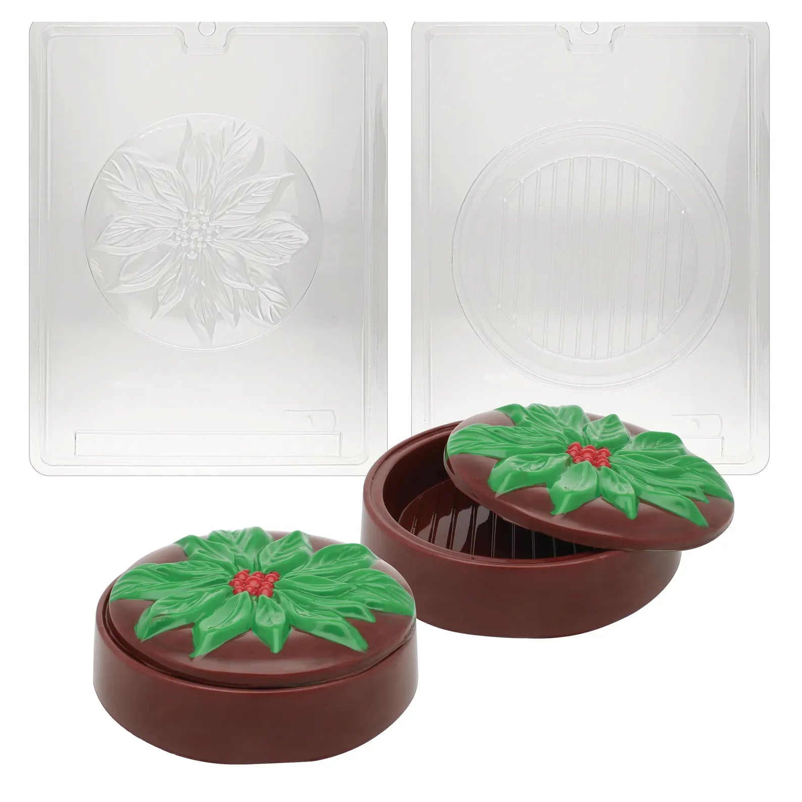 POINSETTIA CHOCOLATE POUR BOX CHOCOLATE MOULD