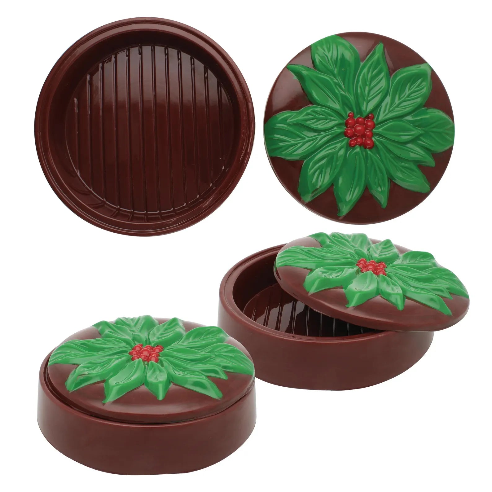 POINSETTIA CHOCOLATE POUR BOX CHOCOLATE MOULD