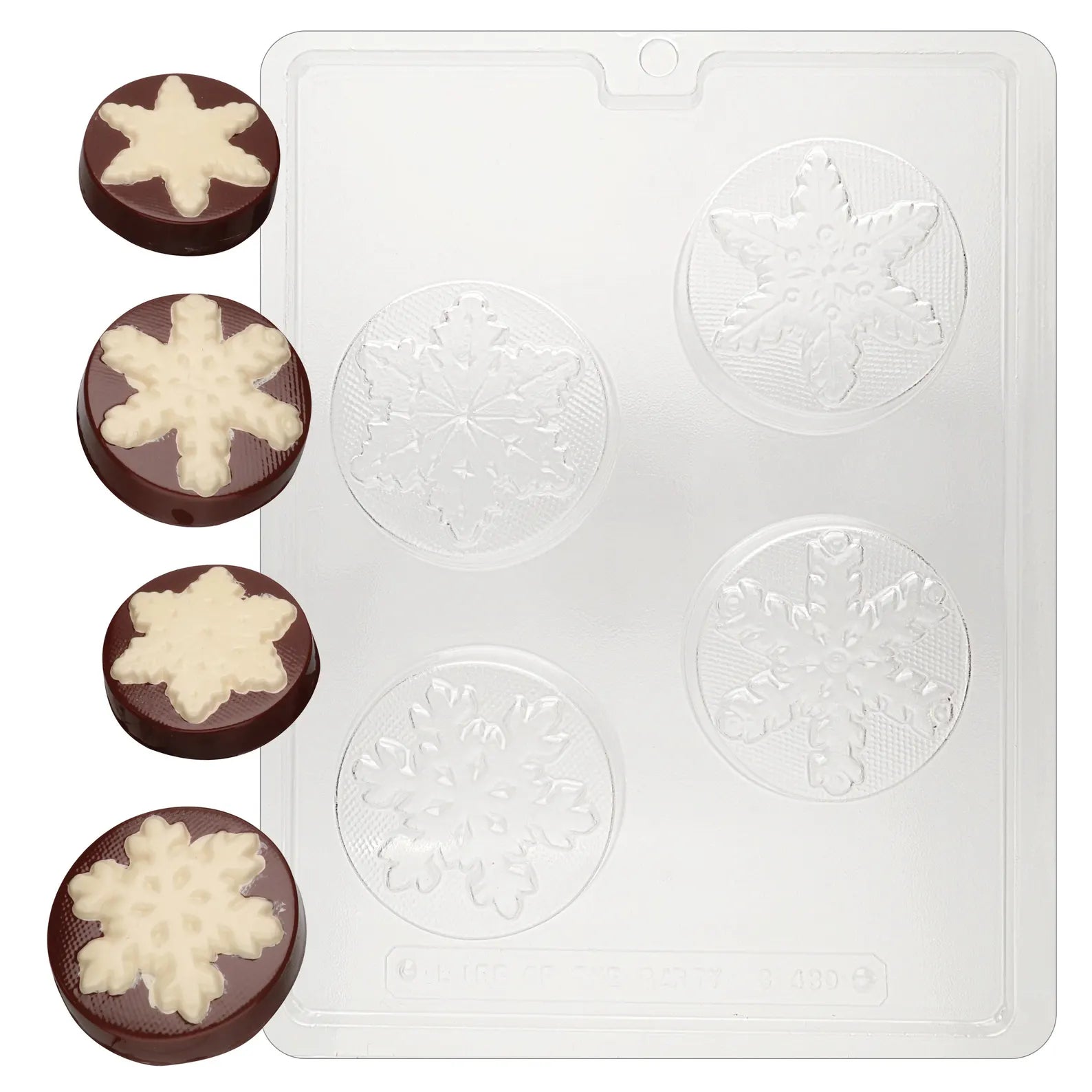 SNOWFLAKE COOKIE CAKESICLES CHOCOLATE MOULD