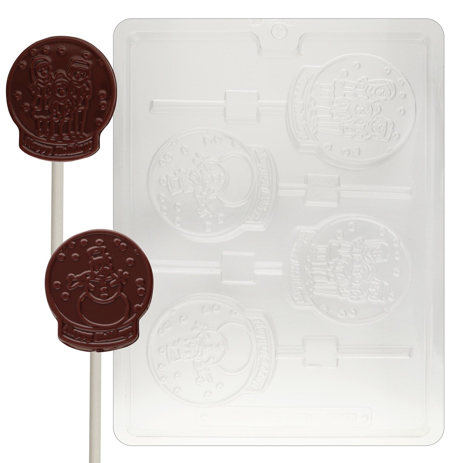 SNOWGLOBE LOLLY ASSORTED CHOCOLATE MOULD