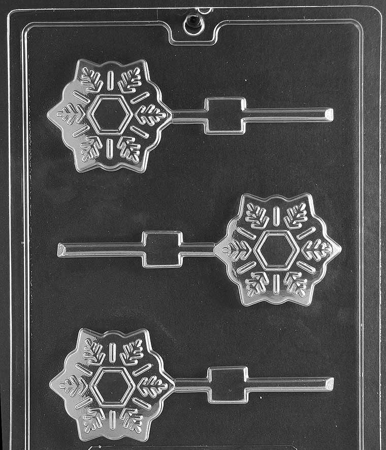 SNOWFLAKE LOLLY CHOCOLATE MOULD