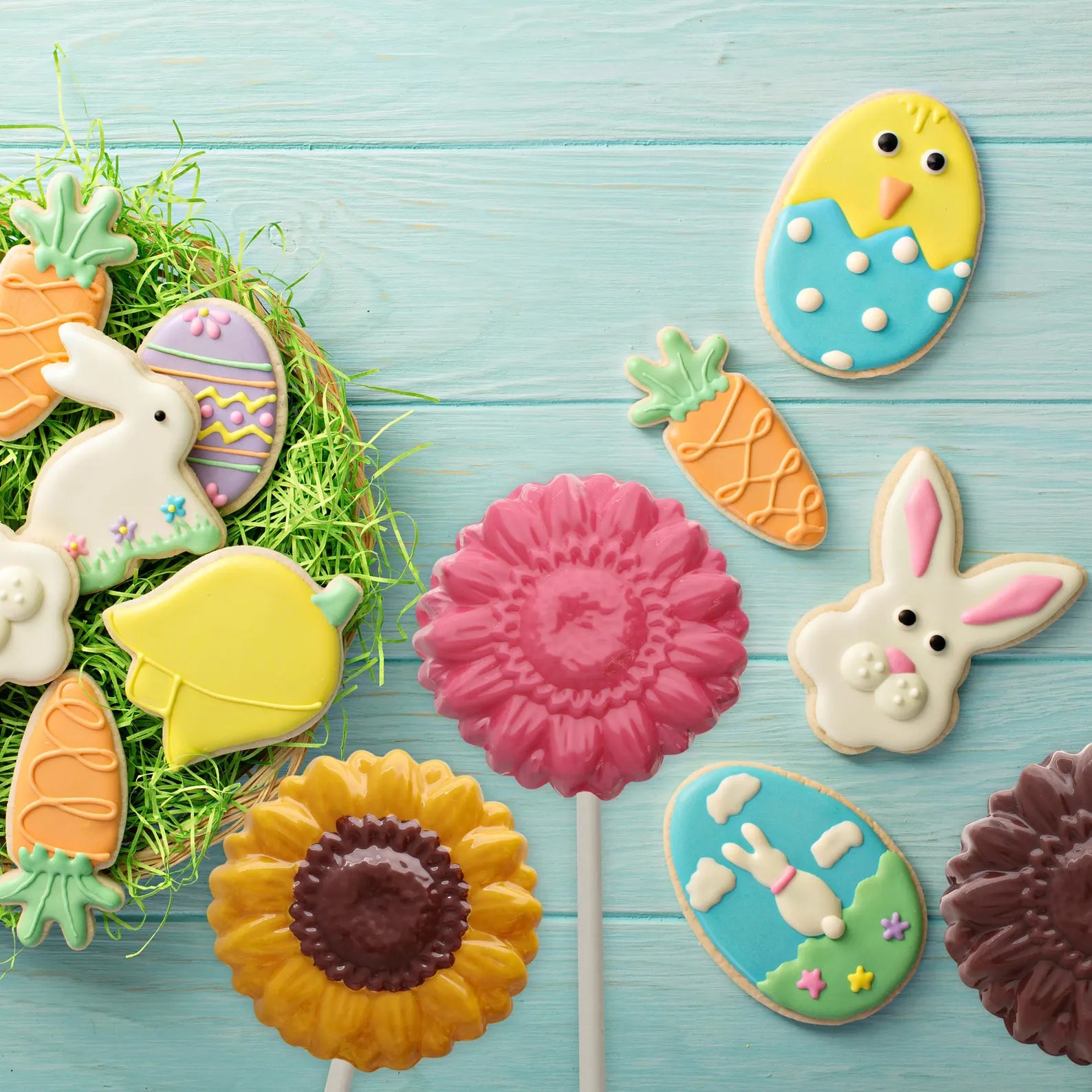 Sunflower Lollipop Chocolate Candy Mould